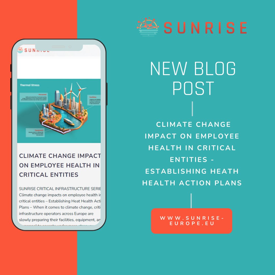 SUNRISE (@sunrise_europe) on Twitter photo 🚨New blog post is out! Written by Christine Nam from <a href="/HereonHelmholtz/">@hereon@helmholtz.social</a>. Christine investigates how the climate change impacts on employee health in critical entities and proposes establishing heat health action plans. More at: sunrise-europe.eu/2024/07/03/cli… #Copernicus #ClimateChange 🚨New blog post is out! Written by Christine Nam from <a href="/HereonHelmholtz/">@hereon@helmholtz.social</a>. Christine investigates how the climate change impacts on employee health in critical entities and proposes establishing heat health action plans. More at: sunrise-europe.eu/2024/07/03/cli… #Copernicus #ClimateChange
