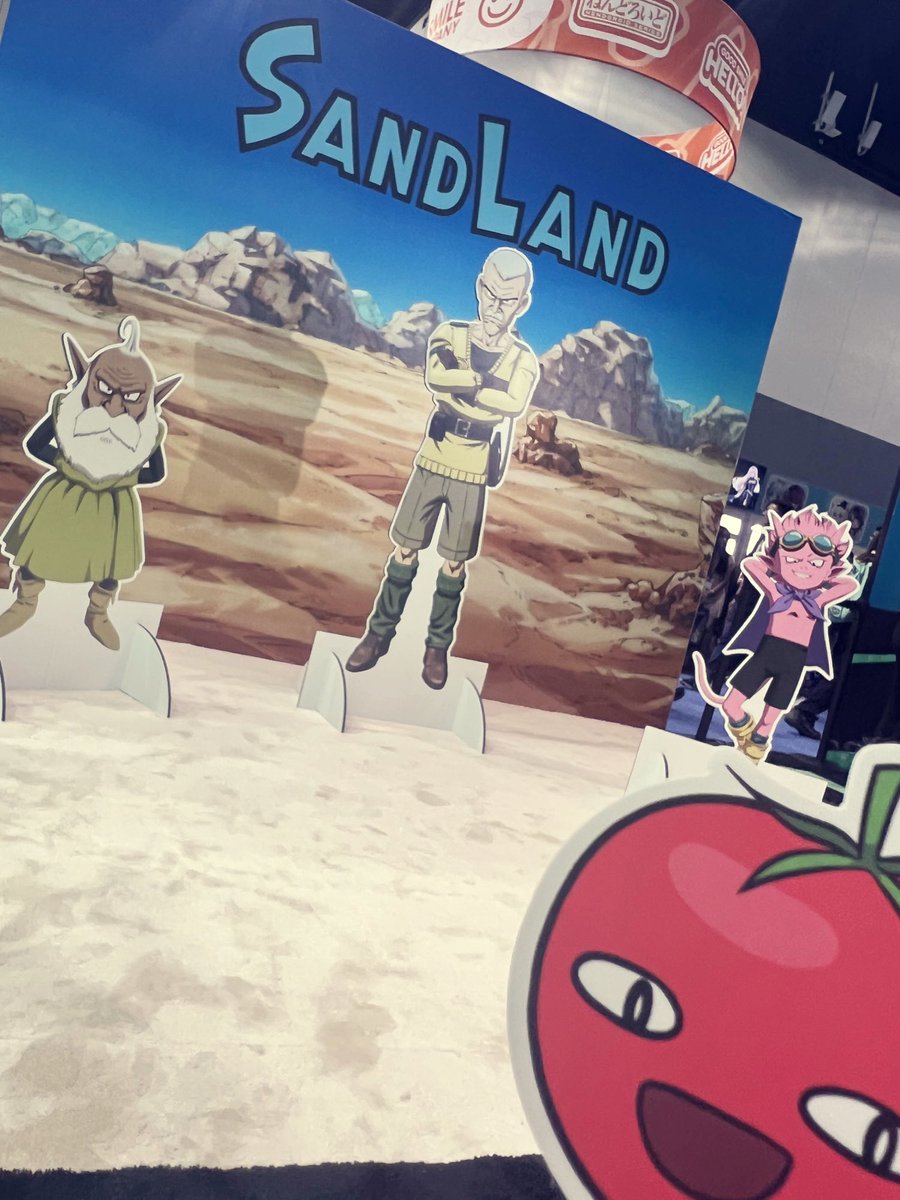 dokibird's tweet photo. My staff member at anime expo sent me this… I can never escape sand land https://t.co/1MRq465BUc