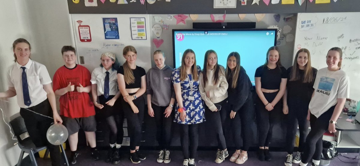 Last lesson with S4 RMPS!
What a pleasure to watch these pupils grow over the past 3 years.
This one was a really tough goodbye!