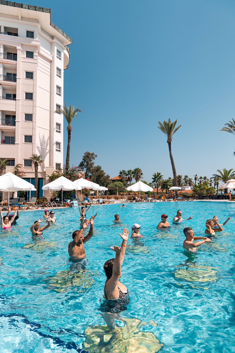 KilikyaHotels's tweet image. Time for fun and relaxing water exercise...

Hem eğlenceli hem de rahatlatıcı su egzersizi zamanı...
***
#TheEssenceofHarmony
#kilikyaresort
*
#funtime #exercise #exercisetime #morningsport #pleasanttime #pool #poolday