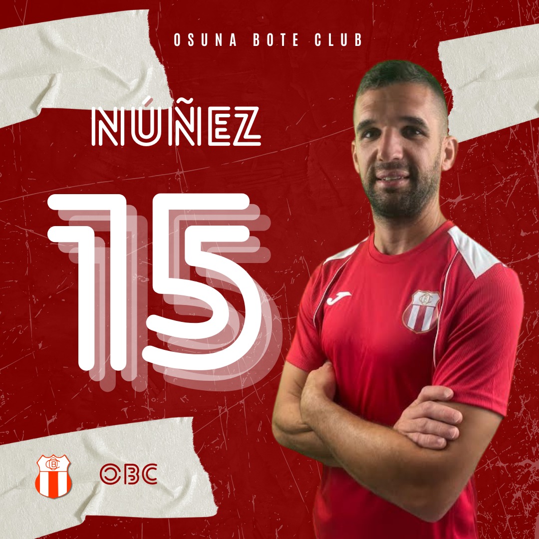 🙌🏻 ¡𝐅𝐈𝐂𝐇𝐀𝐉𝐄!

😍 El cuarto fichaje de la temporada es 𝐍𝐮ñ𝐞𝐳

🧱 Un auténtico muro defensivo con experiencia en categorías superiores y que ya estuvo con el #Bote en 𝐏𝐫𝐢𝐦𝐞𝐫𝐚 𝐀𝐧𝐝𝐚𝐥𝐮𝐳𝐚

🏟️ ¡Bienvenido de nuevo al Raúl Carrosa!

❤️🤍 #ParteDeTi #SangreRoja