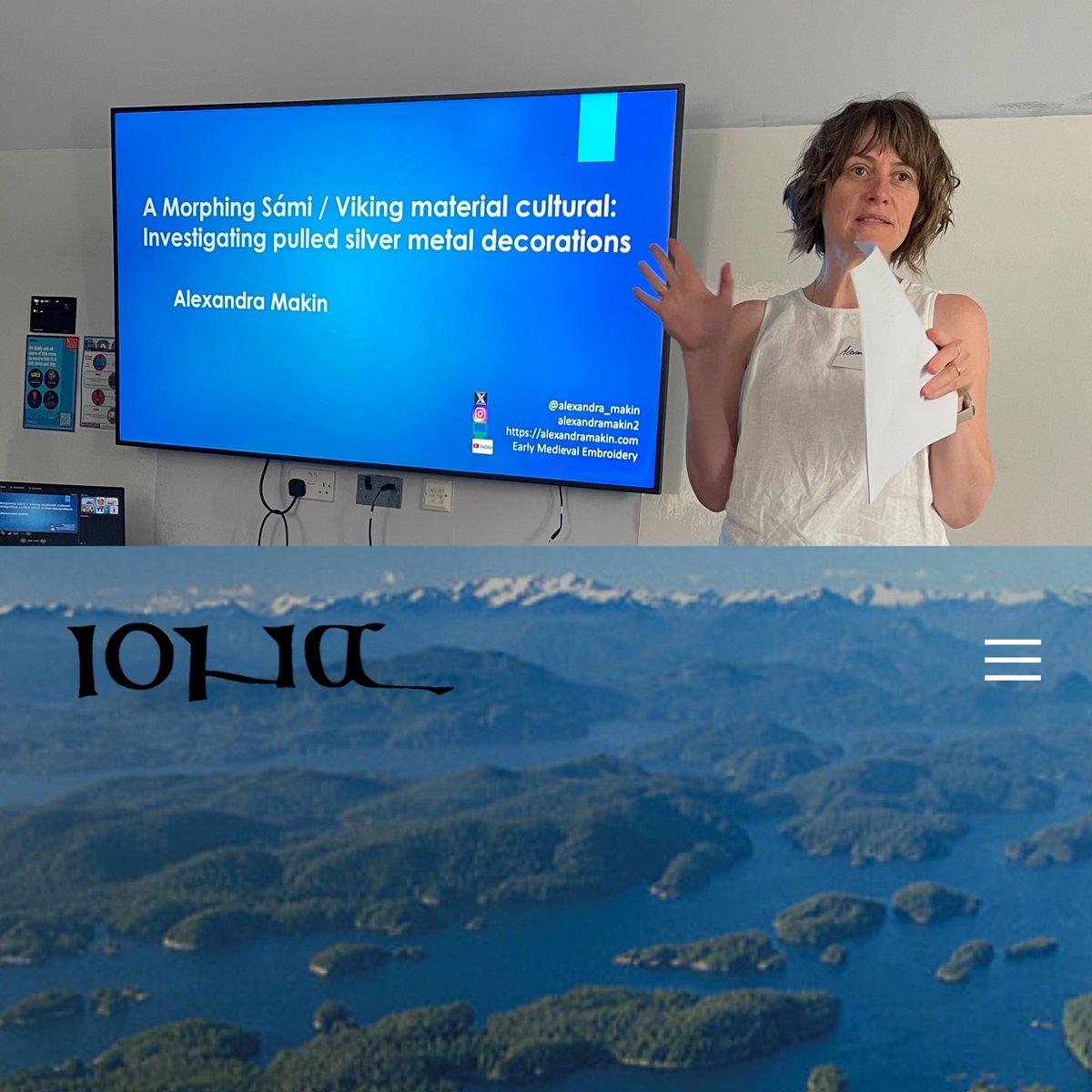 Remember that very hot Wednesday (in the UK).

I was in London for the iona conference where I presented my very embryonic ideas about Sámi &amp; Viking interaction expressed through decorative metalwork. Really enjoyed researching this, hoping to do more &amp; write it up. Wish me luck