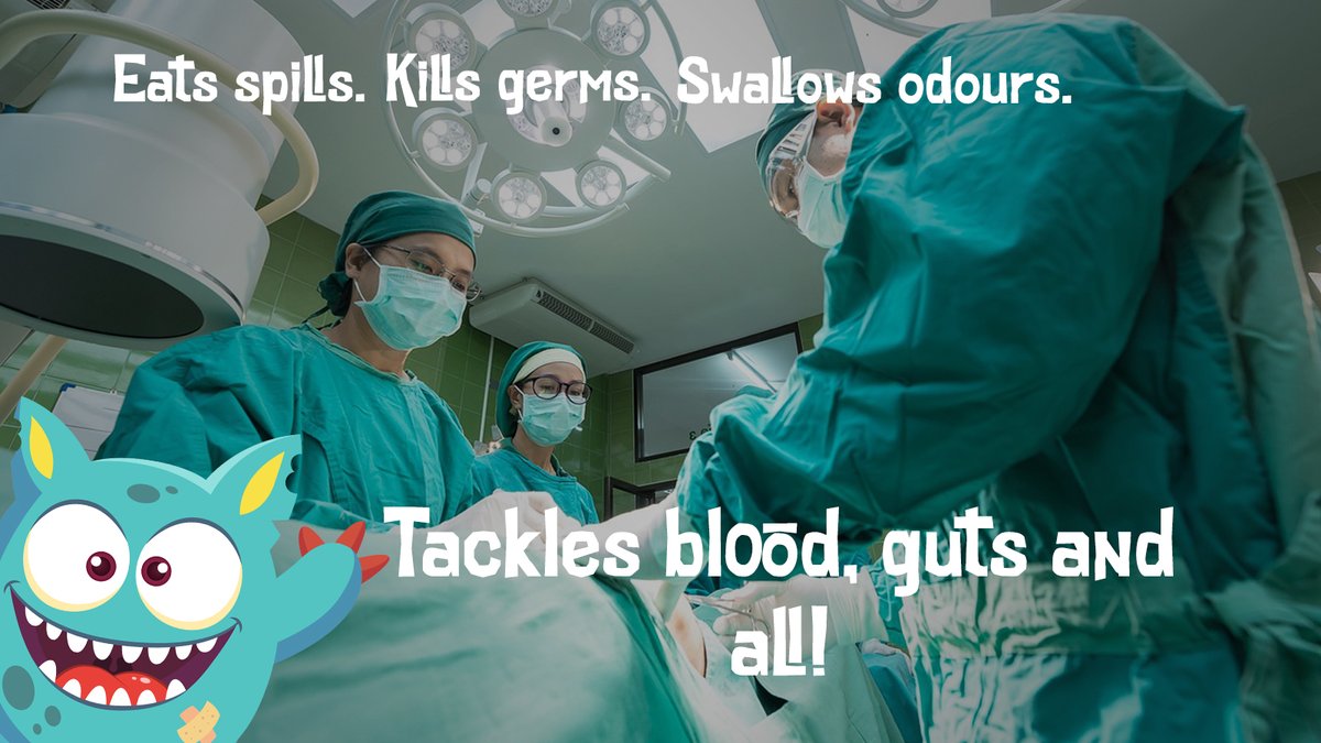 Spill_Monster's tweet image. As blood and vomit are two of Spill Monster&apos;s specialties, it is the perfect product to use in a busy hospital to help clean up a messy situation. 🤢🤒
spillmonster.com

#Spillmonster #spills #hospitalward #killsgerms #vomit #blood