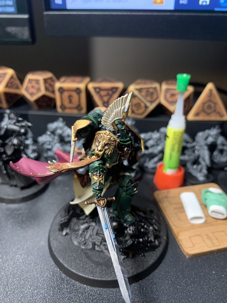PreachyIan's tweet photo. @LGBTQ_Warhammer Proud of how the lion came out. https://t.co/0yDDmqV38Q