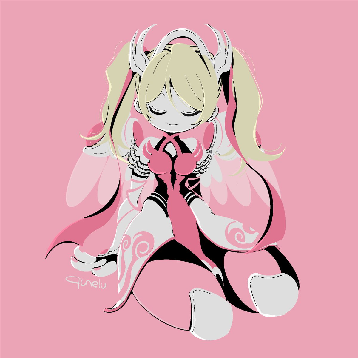 qunelu's tweet photo. ピンクマーシー🩷🪽
#Mercy
#Overwatch2Fanart https://t.co/wA2QQK38MD