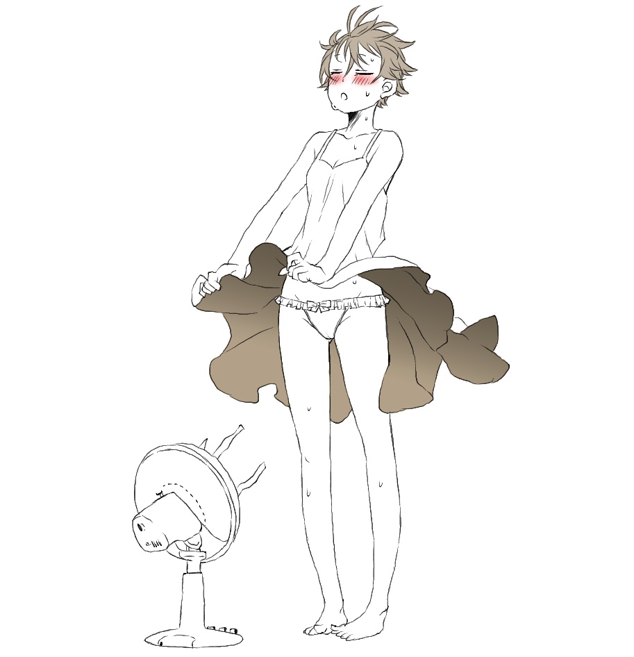 同僚君♀らくがき
※少しだけ水同僚
※女体化

とある夏の日の同僚君♀ 