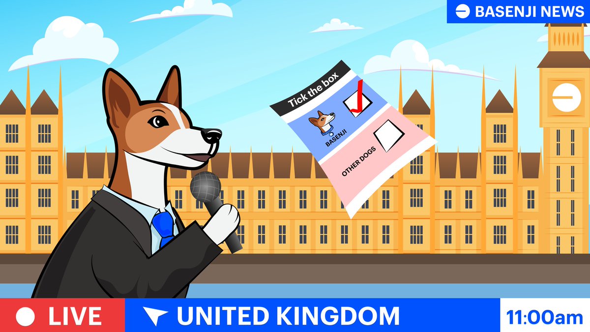 Vote $BENJI in today’s UK #Elections2024
