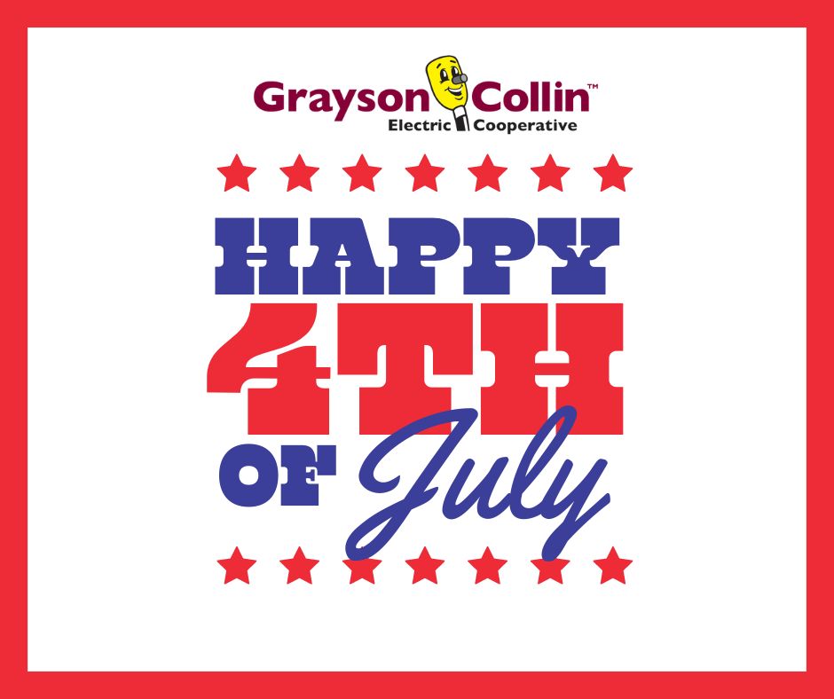 We are wishing you all a safe and happy Fourth of July! 🎆 

We will have crews and dispatcher available to assist you if the need arises. Our office can be reached at 903-482-7100