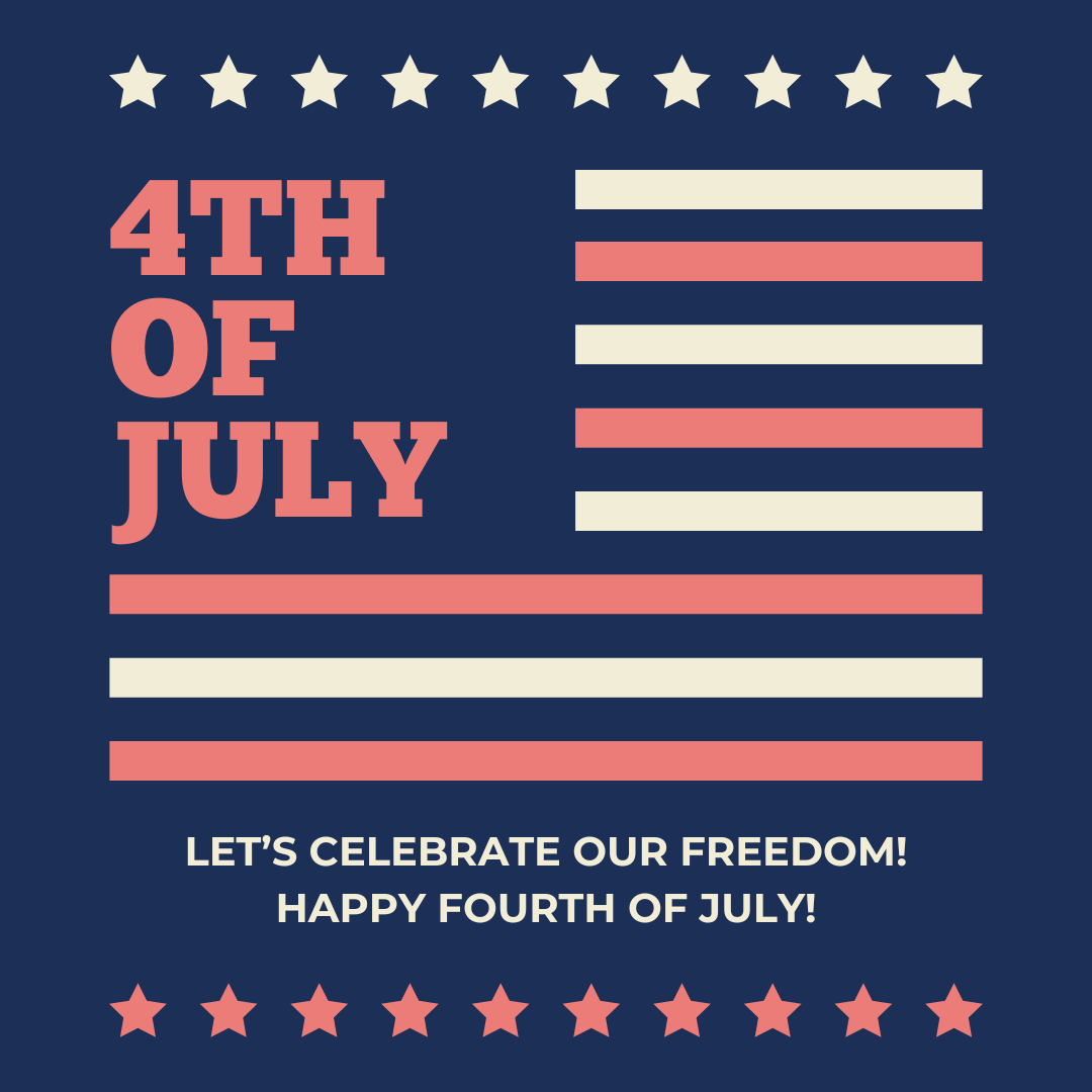 Let us embrace the spirit of freedom, unity, and patriotism that defines our great nation. Whether you're watching fireworks, enjoying a backyard barbecue with loved ones, or honoring the courage of those who built our nation, may your day be filled with happiness and pride.