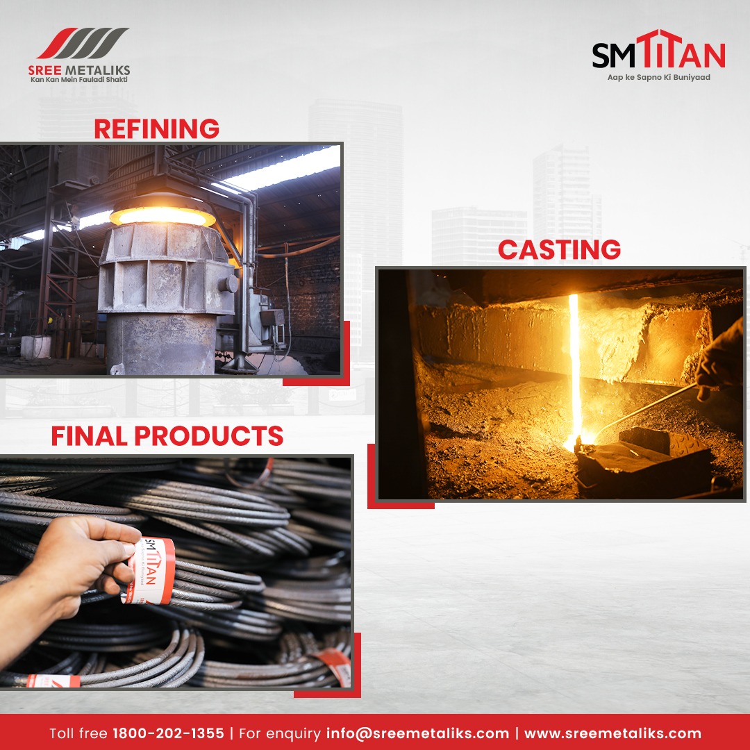 SreeMetaliks's tweet photo. "Transforming raw iron ore into refined iron: Discover the intricate process of iron production, from mining and smelting to the final product."

#iron #ironore #smelting #ironproduction #sreemetaliks #smtitan #tmtbars #tmt https://t.co/VM6pGyneKg