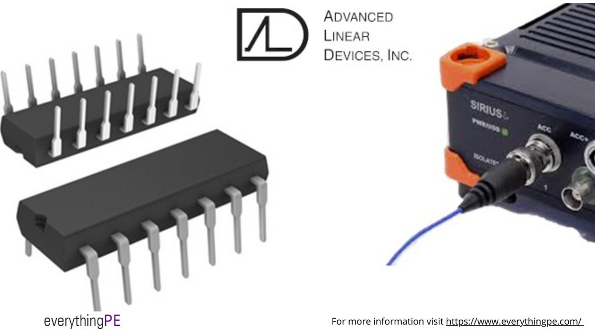 everything_PE_'s tweet image. Presenting Dual Monolithic Rail-to-Rail CMOS Operational Amplifier from Advanced Linear Devices for Portable Instrument Applications

Learn more: ow.ly/MMPC50SvoRb

#advancedlineardevices #opamp #cmos #products #datasheet #quotation #manufacturing