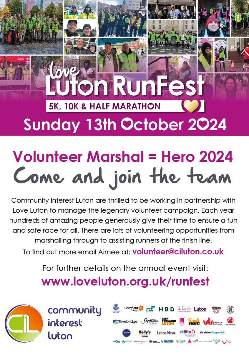 AimeeJae_xo's tweet image. We are back and it’s going to be BIG! 

Recruitment for the 2024 Volunteer Marshalling Team has begun! 

Calling all groups, schools &amp;amp; individuals  ‘Come and join the team’ contact me at volunteer@ciluton.co.uk to find out more 

#VolunteerMarshal2024 #CommunityFirst
