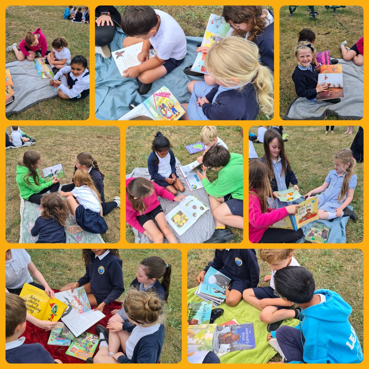 SullyPS's tweet photo. Our whole school reading inquiry is underway. Buddy reading this afternoon with Year 6 and children in Year's 1 and 2 📖 #SPSLLC #ReadingForPleasure #WeLoveReading https://t.co/vtQzjt2Cpa