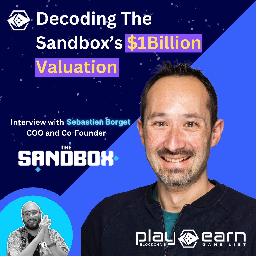 🚨 The Sandbox hits $1 Billion Valuation 💥

We decoded <a href="/TheSandboxGame/">The Sandbox</a> valuation and growth strategy in an interview with COO <a href="/borgetsebastien/">Sebastien 🏞</a> 🙌

🔴 WATCH FULL INTERVIEW 👉 youtube.com/watch?v=Zsm0u-…

#TheSandbox #playtoearn $SAND