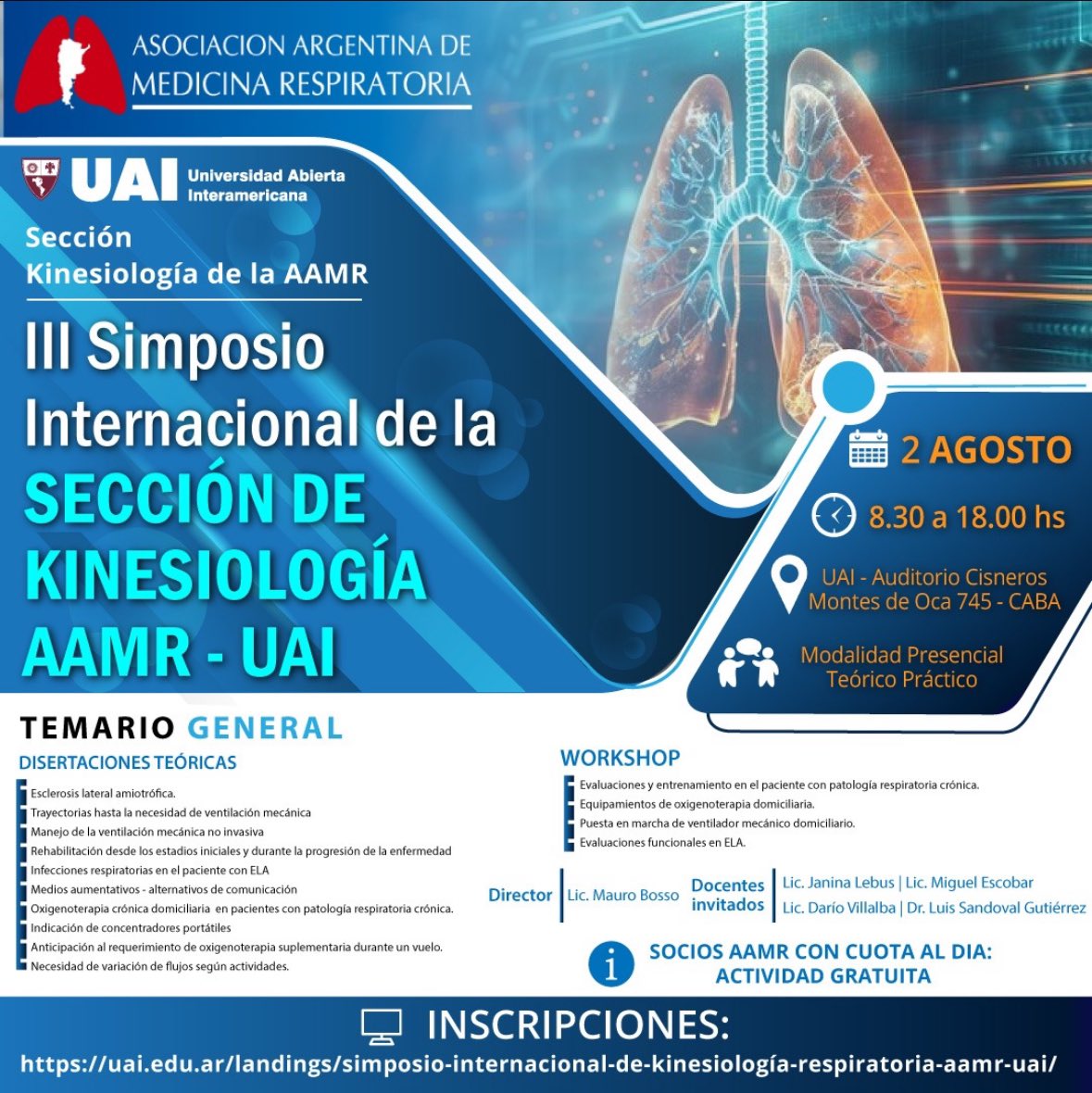 Hola! Les dejamos el link para el simposio de este año!! 
uai.edu.ar/landings/simpo…
<a href="/dsalvil/">Dario Villalba</a> <a href="/NicoOnTheRoad/">Nicolás Roux</a> <a href="/pabloabellon/">Pablo Bellón</a> <a href="/LovazzanoPablo/">Pablo Lovazzano</a> <a href="/aamrkinesio/">CKR</a>
