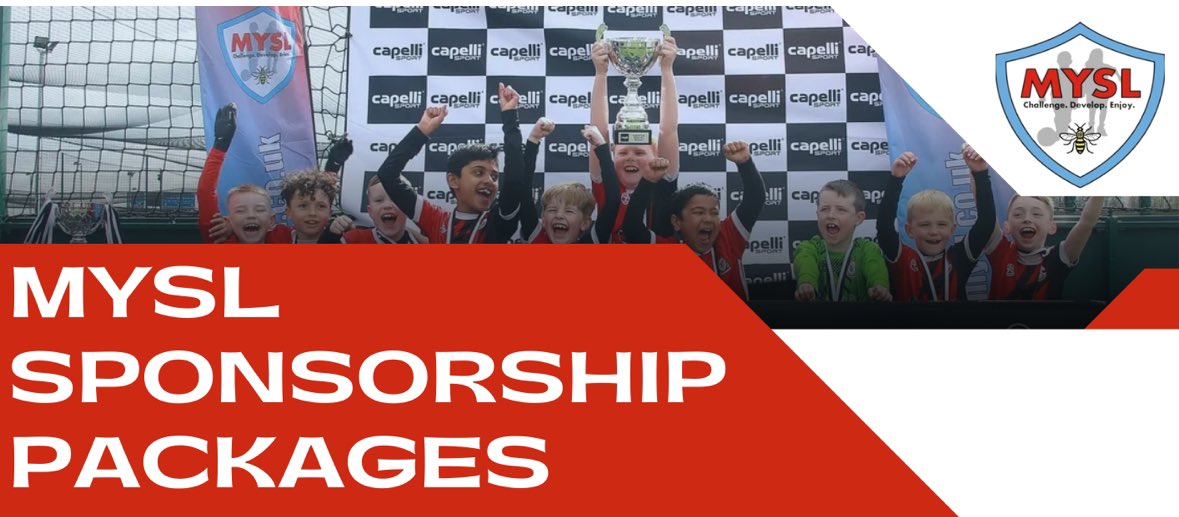 Anyone interested in a sponsorship package 

Please email finanace@mysl.co.uk