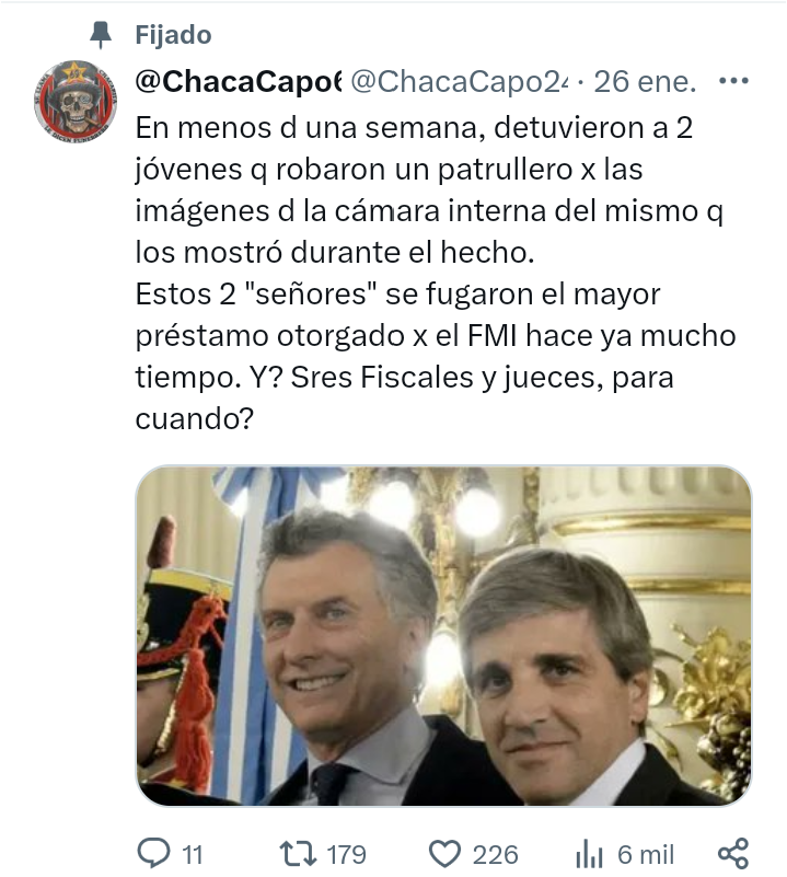 ChacaCapo2493's tweet photo. @PatoBullrich Fijate q podés hacer con esta "buenas personas", #PatoCriollo https://t.co/UolKb0vVq4