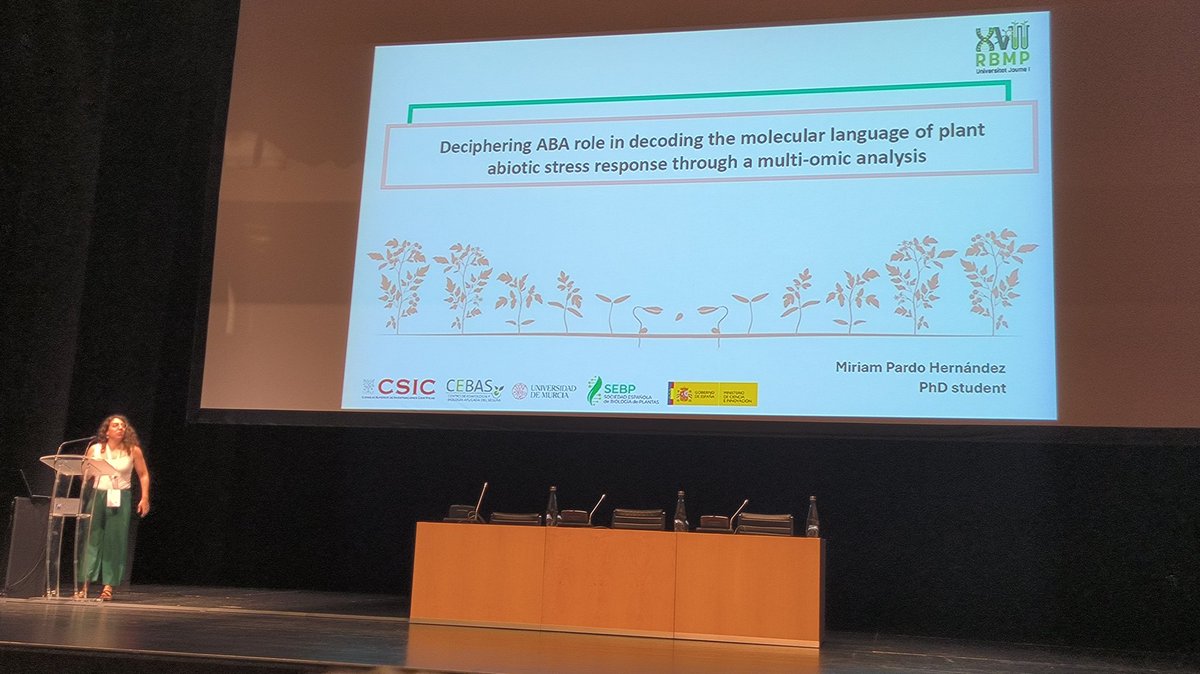 Rosa M Rivero (@rosarivar) on Twitter photo Great talk by <a href="/Miriam_science/">miriam_science</a> in the @XVIIRBMP about ABA dependent and independent molecular markers identification under abiotic stress combination. Very proud of you!! Great talk by <a href="/Miriam_science/">miriam_science</a> in the @XVIIRBMP about ABA dependent and independent molecular markers identification under abiotic stress combination. Very proud of you!!