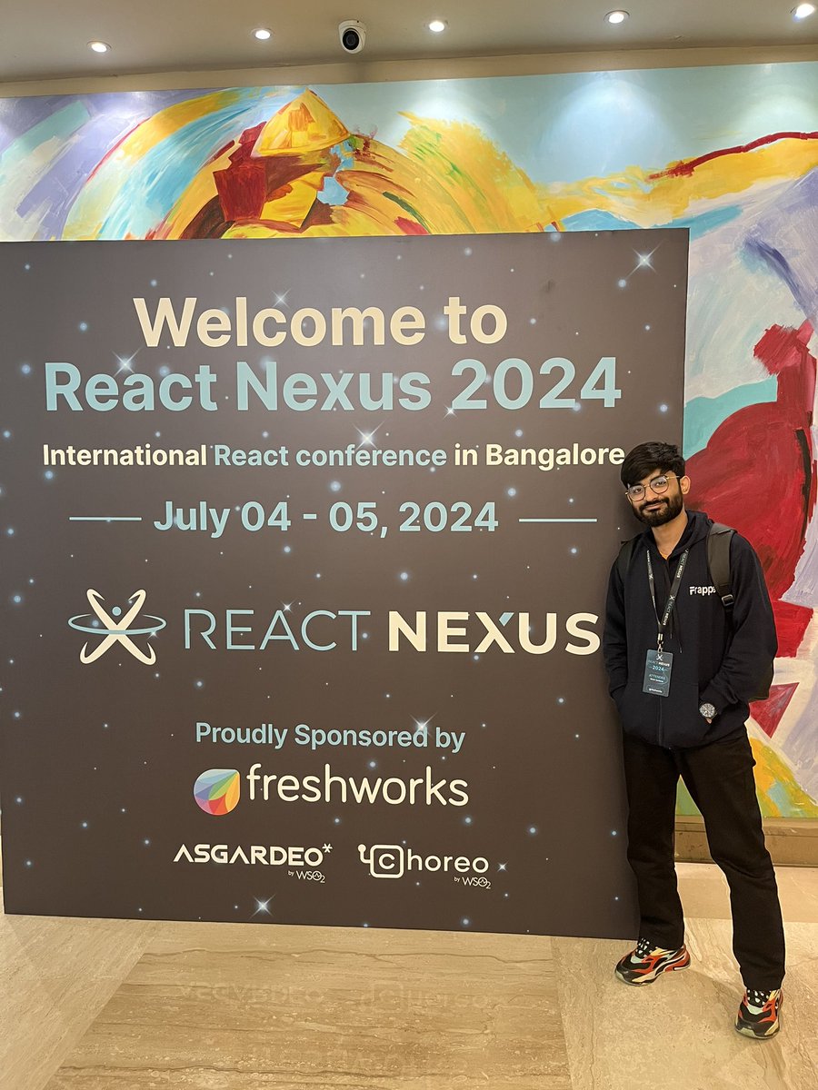 First day <a href="/ReactNexus/">React Nexus</a> was super amazing.
Met so many amazing people and introduce a lot of them to <a href="/frappetech/">Frappe</a> .

See you all tomorrow!
#ReactNexus