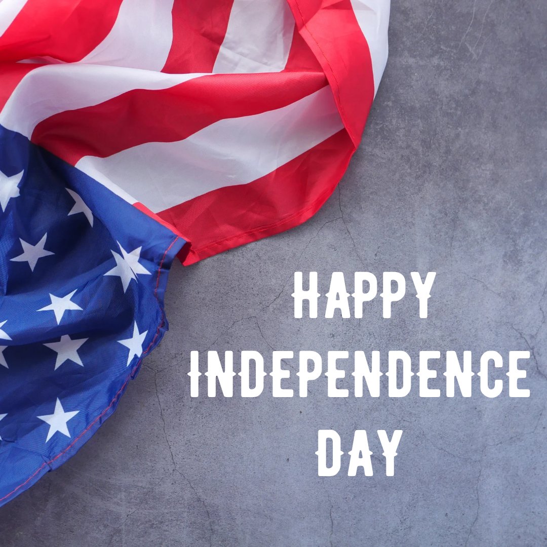 Today, we honor the freedom and liberty that makes our nation great. May we always cherish and protect these ideals. Happy Independence Day!