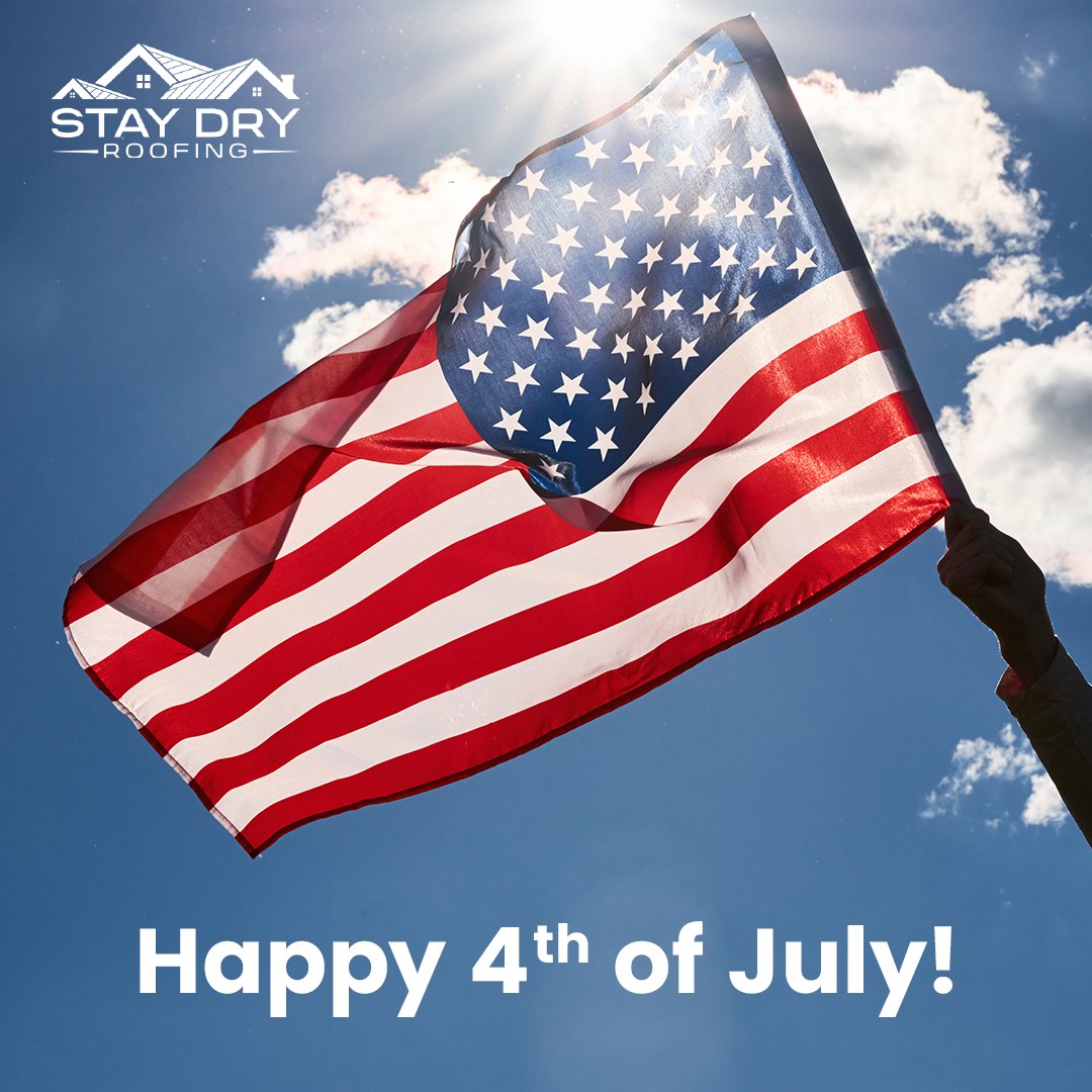 StayDryRoof's tweet photo. Happy Independence Day from the team at Stay Dry Roofing!

https://t.co/2tgblJfnxc

#roofingtile #roofingindustry #roofingsheets #roofingsystem #gutterservices #roofingculture #roofingworld #roofcleaning #roofingservices #commercialroofing #roofers #roofingcompany #roofingcontrac https://t.co/9exryhfqQP