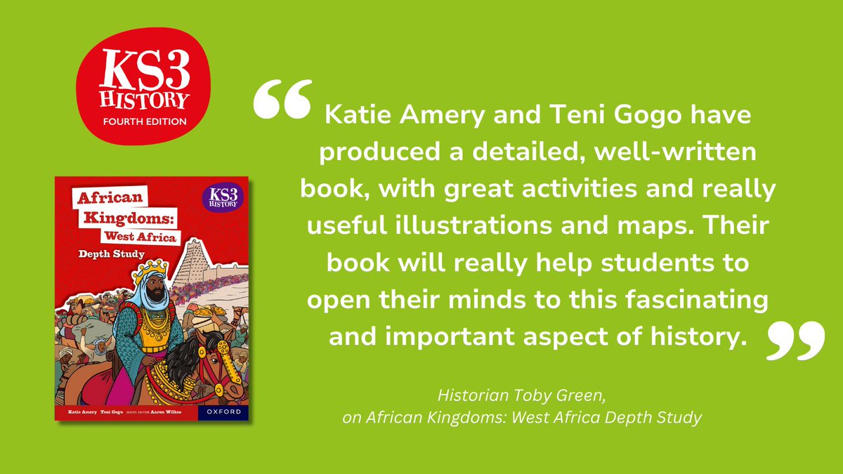 Oxford Secondary (@oupsecondary) on Twitter photo #KS3History Depth Study African Kingdoms introduces global stories through accessible case studies on the West African Kingdoms of Mali, Songhai, Benin & Asante, and includes interpretations by <a href="/toby00green/">Toby Green</a> #HistoryTeacher View the full book for free here: ow.ly/RXEr50RMU5C #KS3History Depth Study African Kingdoms introduces global stories through accessible case studies on the West African Kingdoms of Mali, Songhai, Benin & Asante, and includes interpretations by <a href="/toby00green/">Toby Green</a> #HistoryTeacher View the full book for free here: ow.ly/RXEr50RMU5C