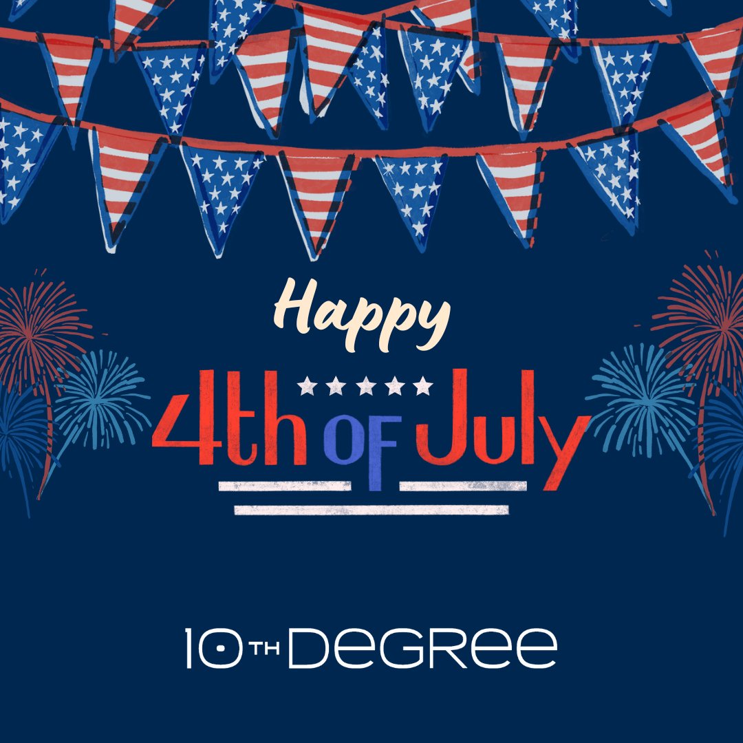 10THDEGREE's tweet photo. Happy 4th of July from 10TH DEGREE! This Independence Day, let's celebrate freedom, unity, and the drive to success! At 10TH DEGREE, we empower businesses of all sizes with responsive websites and top-notch digital marketing services. https://t.co/Q48XQRJTog