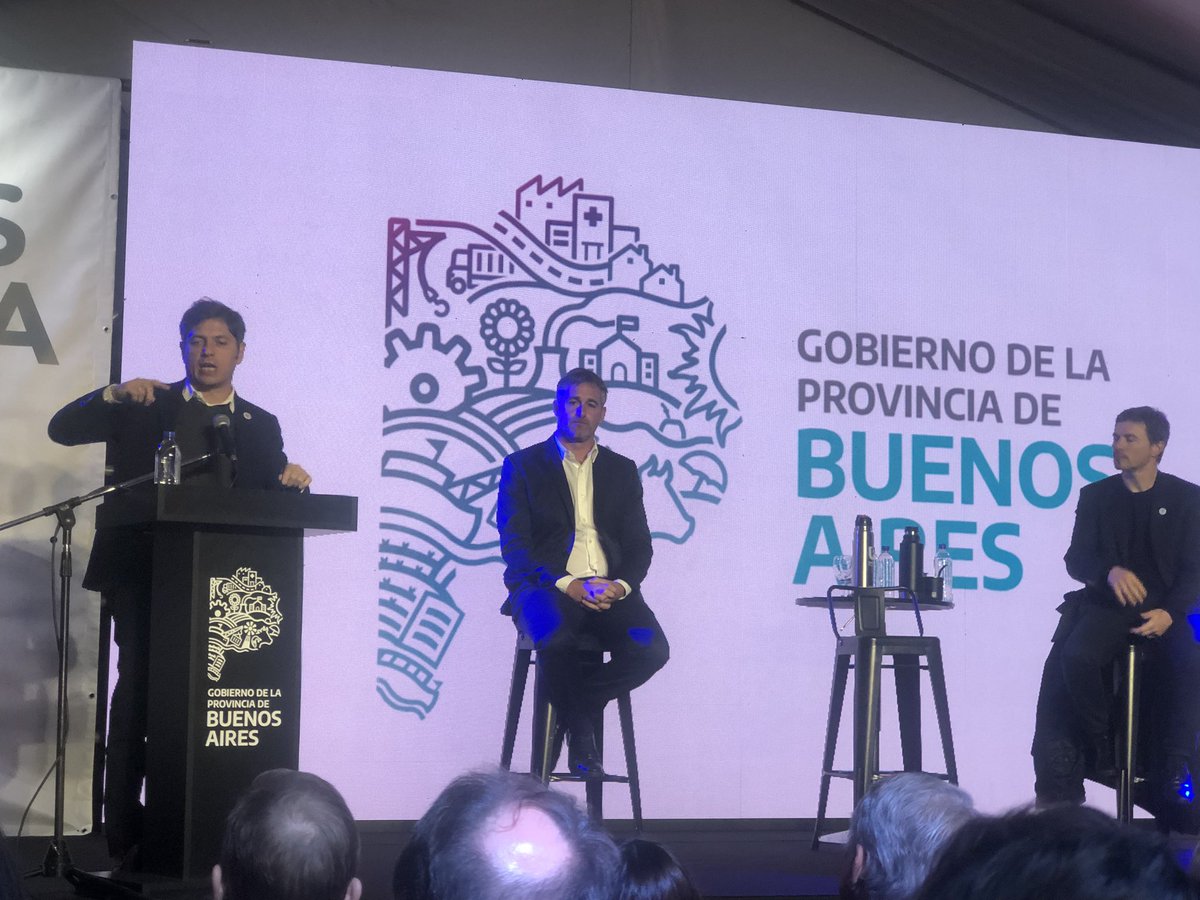 Ahora #IndustrializAR en el Parque Industrial Pilar el Gobernador <a href="/Kicillofok/">Axel Kicillof</a>