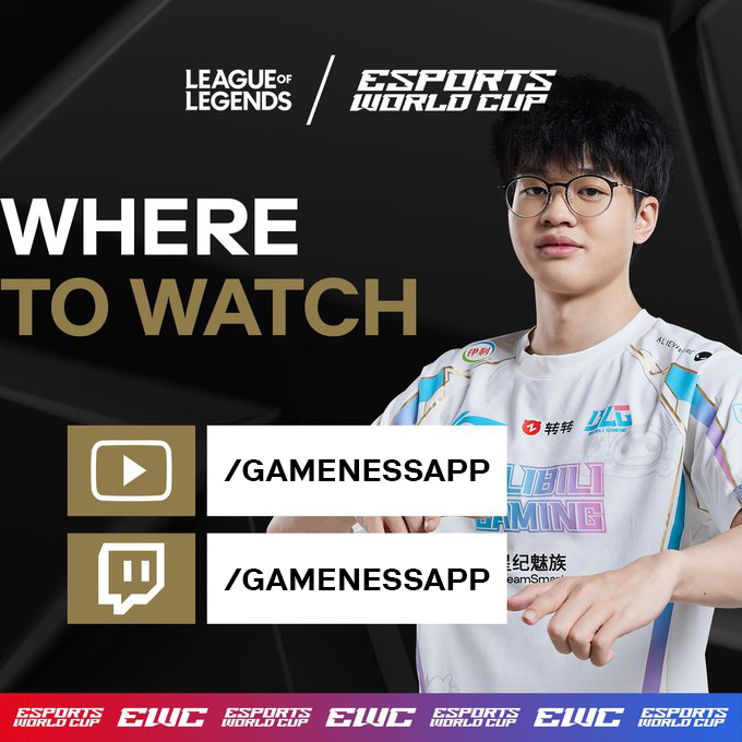 Gamenessapp's tweet photo. The Turkish broadcast of #LeagueOfLegends will be on these channels👇 

https://t.co/T8947GcneG
https://t.co/TQ63591pS4

#EsportsWorldCup #EWC https://t.co/4Cz0yRs3AJ