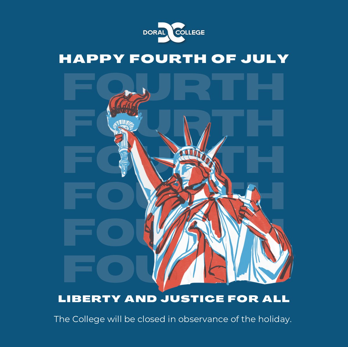 Happy 4th of July everyone! 💙🇺🇸

As a reminder, the College will be closed in observance of the holiday.