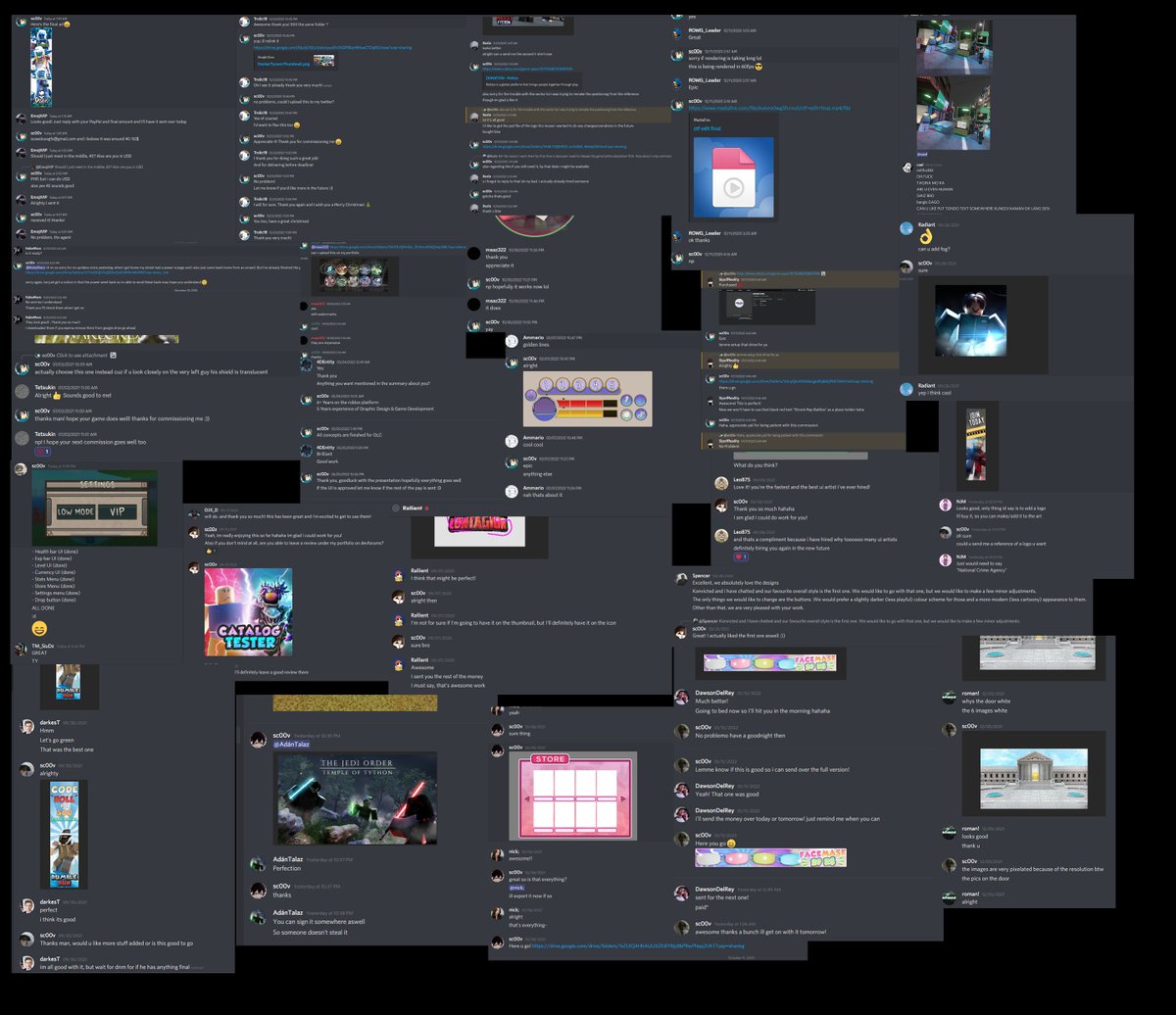scoovz_'s tweet photo. Some vouches! Most of these people are repeat clients which is why some date back to months ago. Also as stated, I am very open to negotiating my prices! https://t.co/LbtEWZDG9U