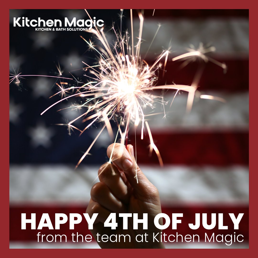 From the team at Kitchen Magic, we wish everyone a safe and exciting Independence Day this year! 🎉🇺🇸

#Happy4thOfJuly #IndependenceDay #KitchenMagic #KitchenRemodeling