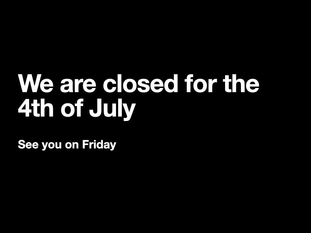 Have a fantastic holiday