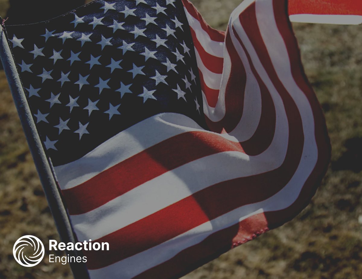 ReactionEngines's tweet image. Wishing our American colleagues, partners, and friends a Happy Independence Day!
#MakingBeyondPossible #ReactionEngines #4thofJuly #IndependenceDay
