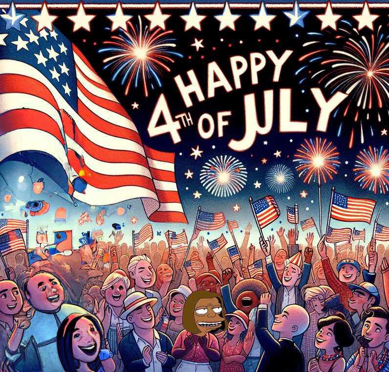 $PREZ wishes everyone a Happy 4th of July!! Enjoy your time with your family and friends!!

#4thofJuly 
#MichelleObama 
#BigMike