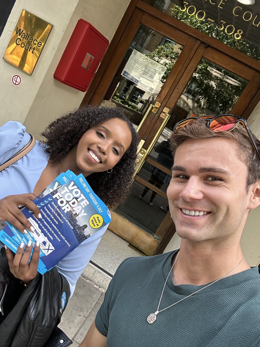 Out with <a href="/SamiaHersi/">Samia Hersi</a> getting the reminders out to vote today for <a href="/VoteTimBarnes/">Timothy Barnes</a>!

#VoteTimBarnes your #StrongLocalChoice