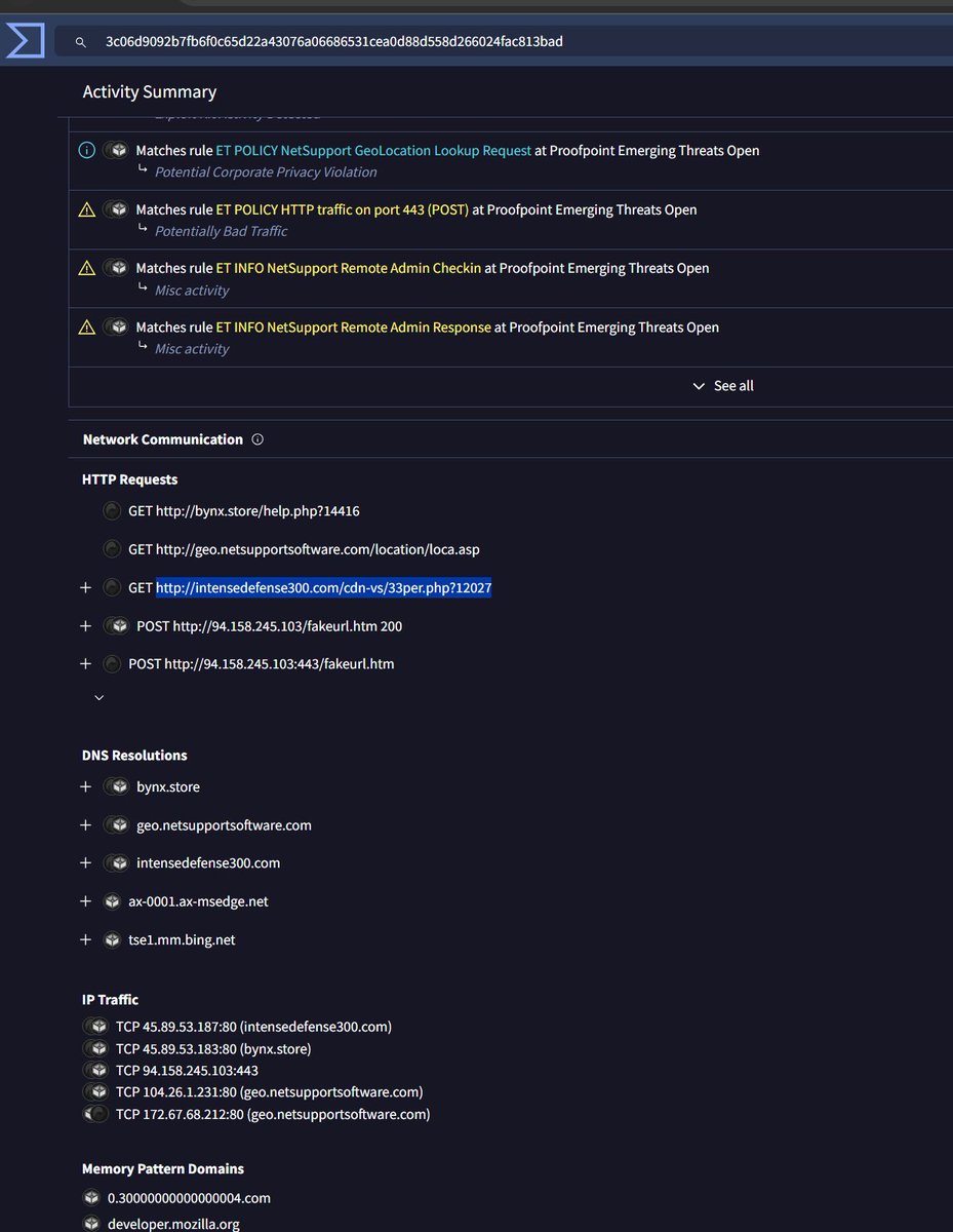 banthisguy9349's tweet image. urlscan.io/search/#filena…

virustotal.com/gui/file/3c06d…

🧐

cc: @g0njxa @500mk500 @abuse_ch #netsupportRAT