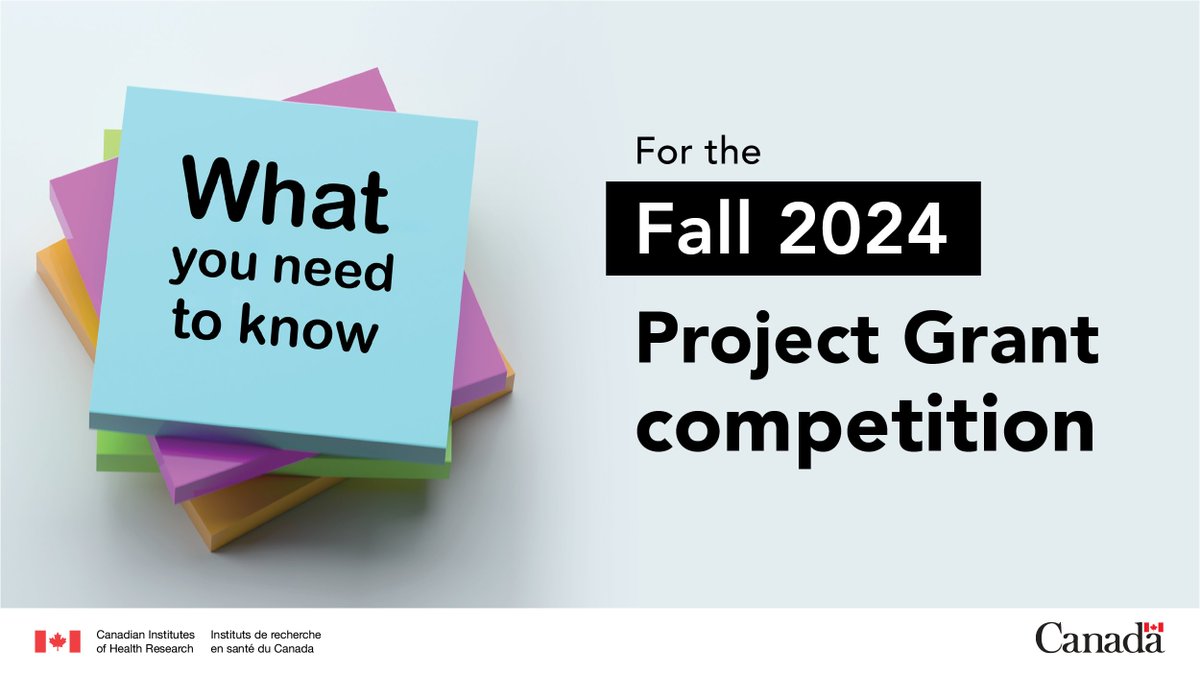 📌 Measures to remove barriers to funding
📌 Research security risk assessment &amp; attestation forms
📌 Changes to headings &amp; evaluation criteria
 
Find out what’s new for the Fall 2024 Project Grant competition: cihr-irsc.gc.ca/e/53965.html?h…