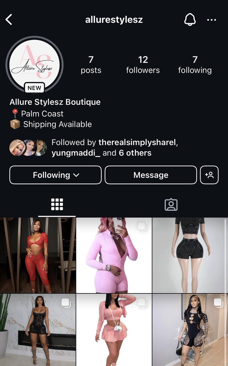 GradneyNiah's tweet image. ✨Shop Allure Stylesz

📍Palm Coast , Florida

🛍️ All Stylesz on Hand - Shipping Available 💰

- MORE INVENTORY ON THE WAY📦

DM: @allurestylesz on IG for purchases/Inquiries