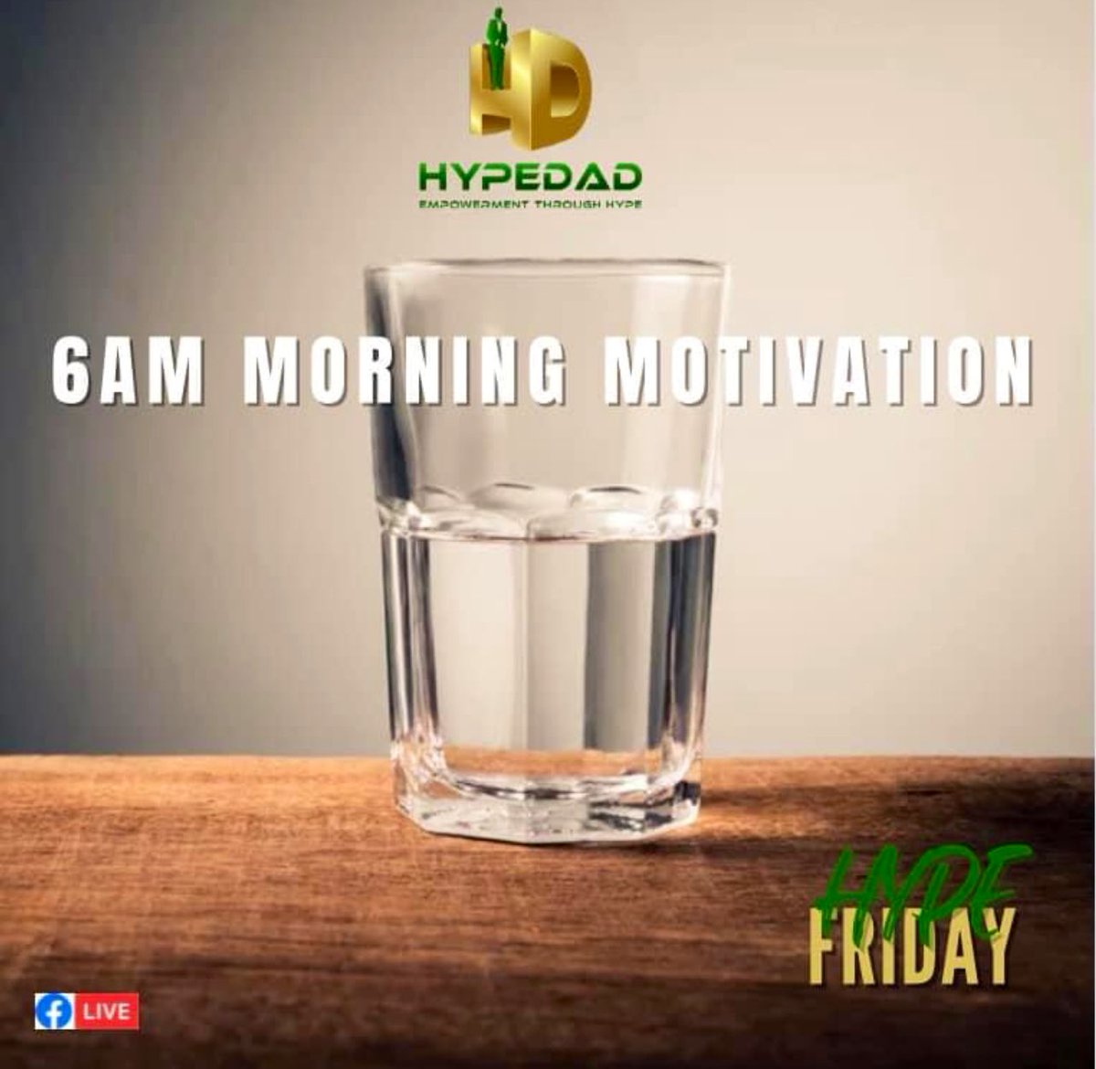 thmfoundation's tweet photo. It’s almost that time of the week!! Don’t forget to join us tomorrow at 6AM EST for our Hype Friday morning talk‼️💍 #hypemanfoundation #hypefriday #HypeDad https://t.co/EfX2JGm5Qa