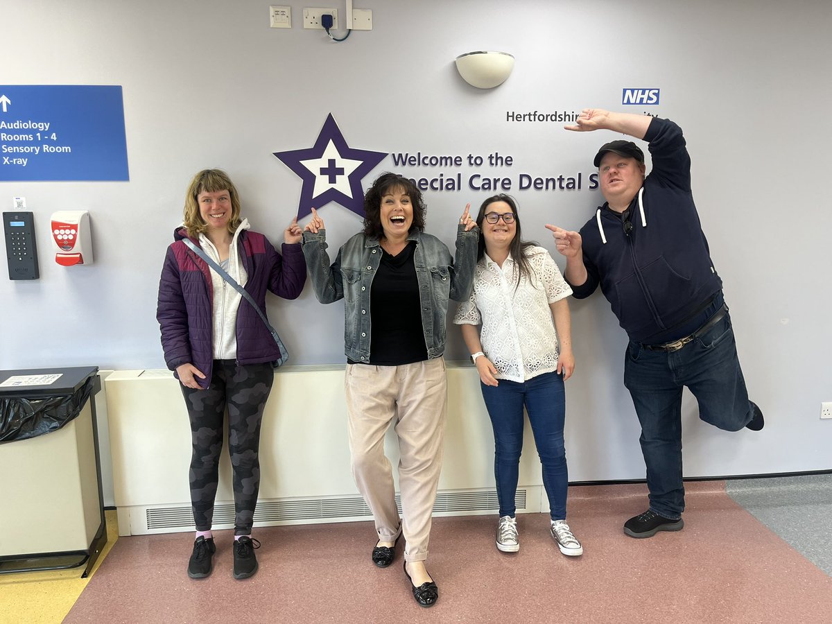 The Purple All-Stars great acting work with the specialist dentists in Cheshunt for videos for their website. This is to help people with a learning disability know what to expect when they come to the dentist in Cheshunt.The dentists are super friendly and kind. <a href="/HCTNHS/">Hertfordshire Community NHS Trust</a> <a href="/TheBDA/">BDA</a>