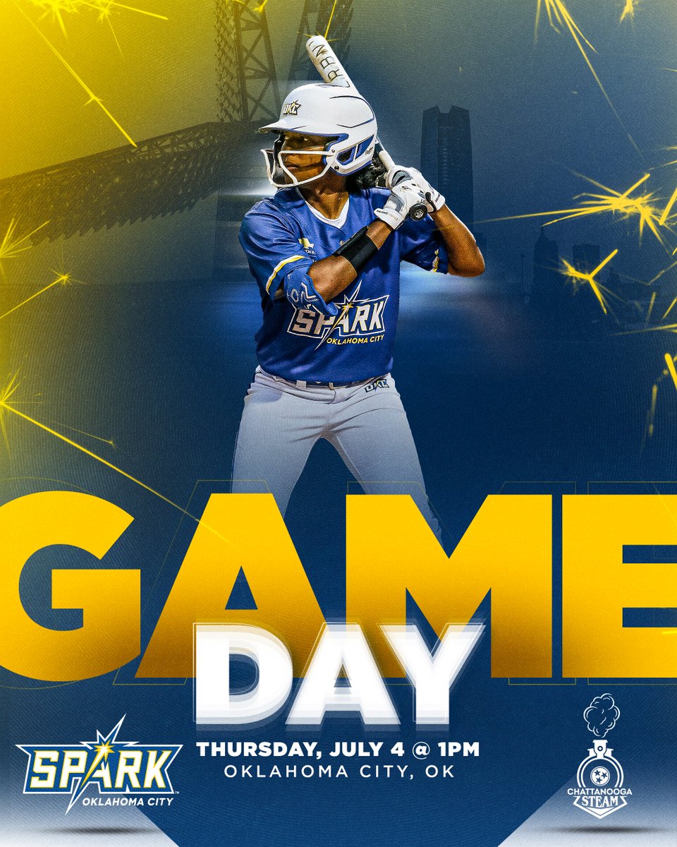 ausl_spark's tweet photo. 🇺🇸 Fourth of July 𝐓𝐈𝐌𝐄 𝐂𝐇𝐀𝐍𝐆𝐄: 🇺🇸

🆚 Chattanooga Steam
📍 Oklahoma City, OK
⏰ 𝟏 𝐩.𝐦. 𝐂𝐓
🎟️ https://t.co/ySEokKvPqT
📺 Cox YurView
📻 The Franchise

#BeTheSpark https://t.co/hT58FkFuPm