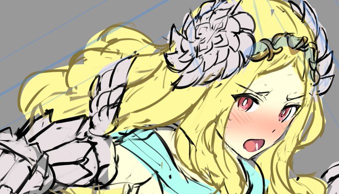 渋用の絵もやや予定より早めですが、若干再開してました。元ネタが10年以上前のゲームだから、資料として参照するイラストの解像度が今より低く、攻略本のイラストも小さく……そしてゲーム本編のモデルとイラストの雰囲気が極端に違うので、その中間くらいの心づもりで調整中。 