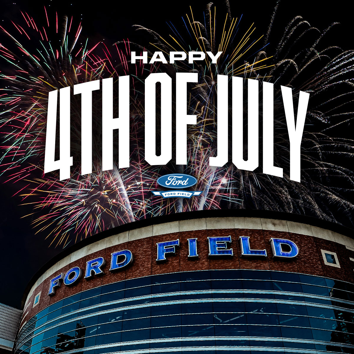 fordfield's tweet photo. Ford Field, Football, Fireworks, Fourth of July, oh my!

Happy Independence Day! 🎉🎆 https://t.co/E3QqOdCInX