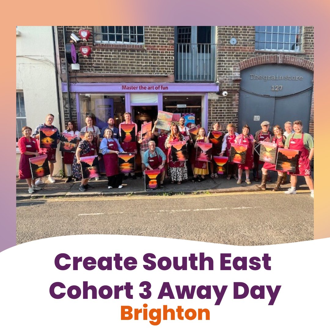 createsoutheast's tweet image. Last week we hosted our cohort 3 away day in Brighton! We enjoyed a group painting class and dinner on the first day, followed by a jam packed workshop on day two. This was a great opportunity to get together and share experiences.

#createsoutheast #creativecommunity