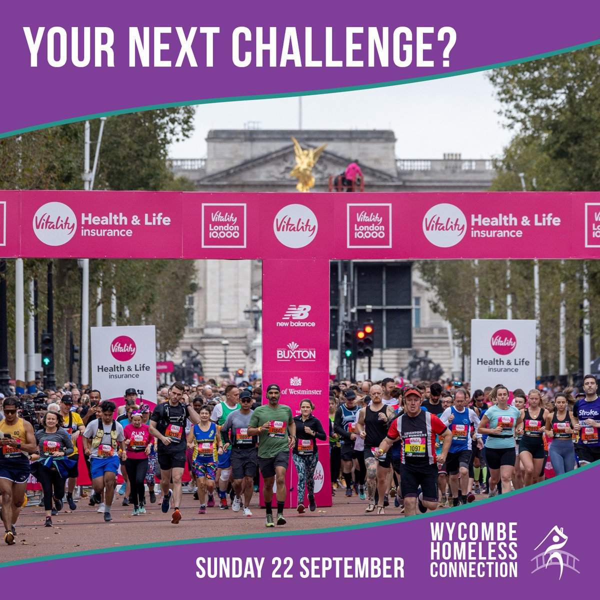 Looking for your next challenge? Sign up to run for us in one of our three FREE places at the Vitality London 10k.

Check out our website for all of the details and to find out how we will support you as you fundraise for us!

wyhoc.org.uk/challenge-even…