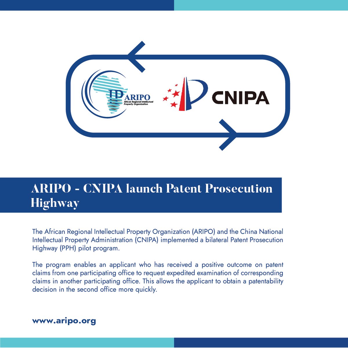 ARIPO - CNIPA launch Patent Prosecution Highway Pilot Program
aripo.org/news/ARIPO+-+C…