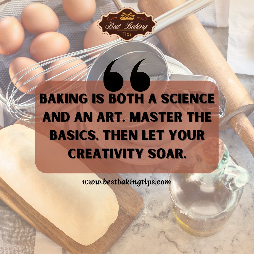 bestbakingtips's tweet image. Baking is both a science and an art. 🧁🎨 Master the basics, then let your creativity soar in the kitchen!Learn from the best! visit bestbakingtips.com/?utm_campaign=… #bestbakingtips  #BakingArt #CreativeCooking #MasterChef