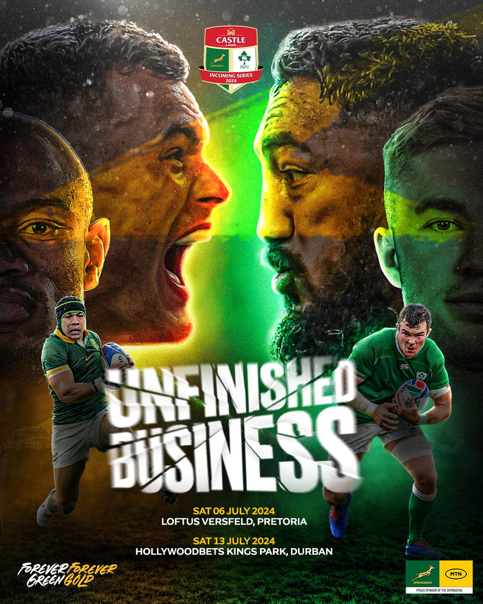 🫡Get ready for epic battles
🤯Unforgettable moments 
🙌As the best players and biggest teams battle it out.

You don't want to miss this 🍿

#ForeverGreenForeverGold #Springboks