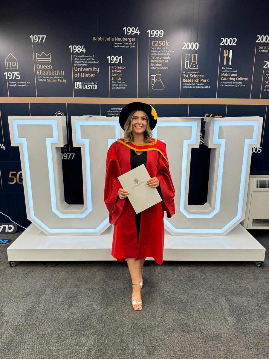 Dr Rebekah Rees (@drrebekahrees) on Twitter photo What a great day celebrating my PhD graduation. I finally got to wear the floppy hat 🤪
Very thankful to my amazing supervisors <a href="/noelbrickie/">Dr Noel Brick</a> <a href="/dr_niamh/">Dr Niamh Kennedy</a> <a href="/ProfVicSimms/">Victoria Simms</a> and Liz Simpson who were there for me every step of this crazy journey! What a great day celebrating my PhD graduation. I finally got to wear the floppy hat 🤪
Very thankful to my amazing supervisors <a href="/noelbrickie/">Dr Noel Brick</a> <a href="/dr_niamh/">Dr Niamh Kennedy</a> <a href="/ProfVicSimms/">Victoria Simms</a> and Liz Simpson who were there for me every step of this crazy journey!